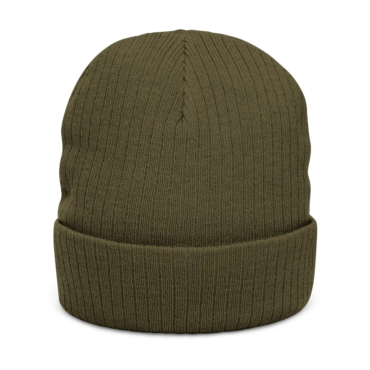 Embroidered Ribbed Knit Beanie