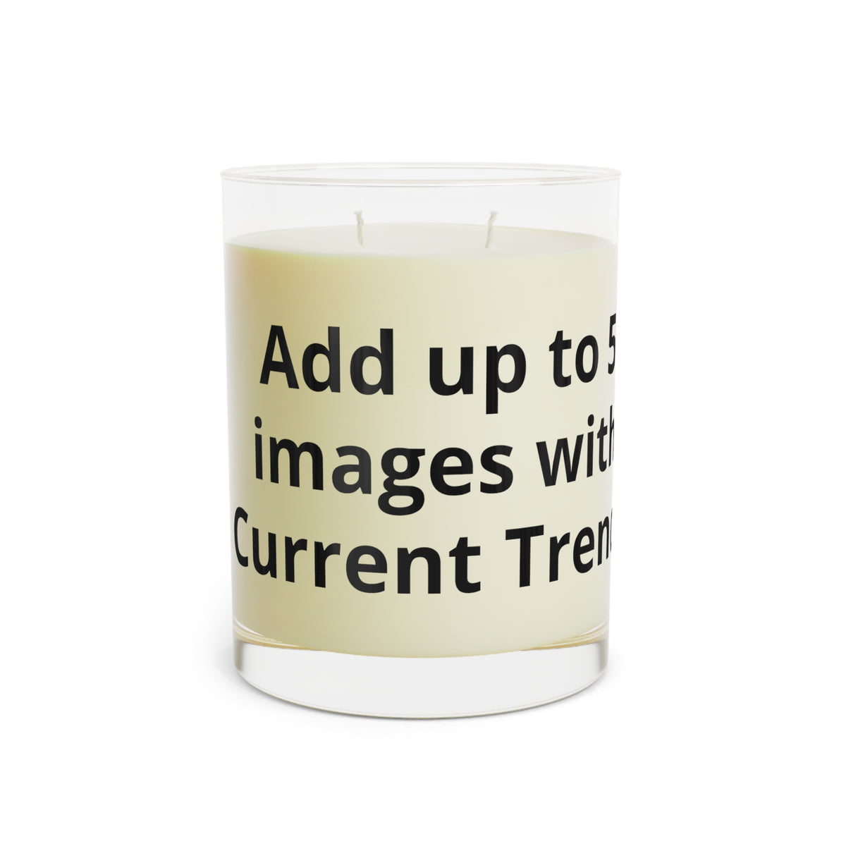Scented Candle – Add Up to 5 Images with Current Trends