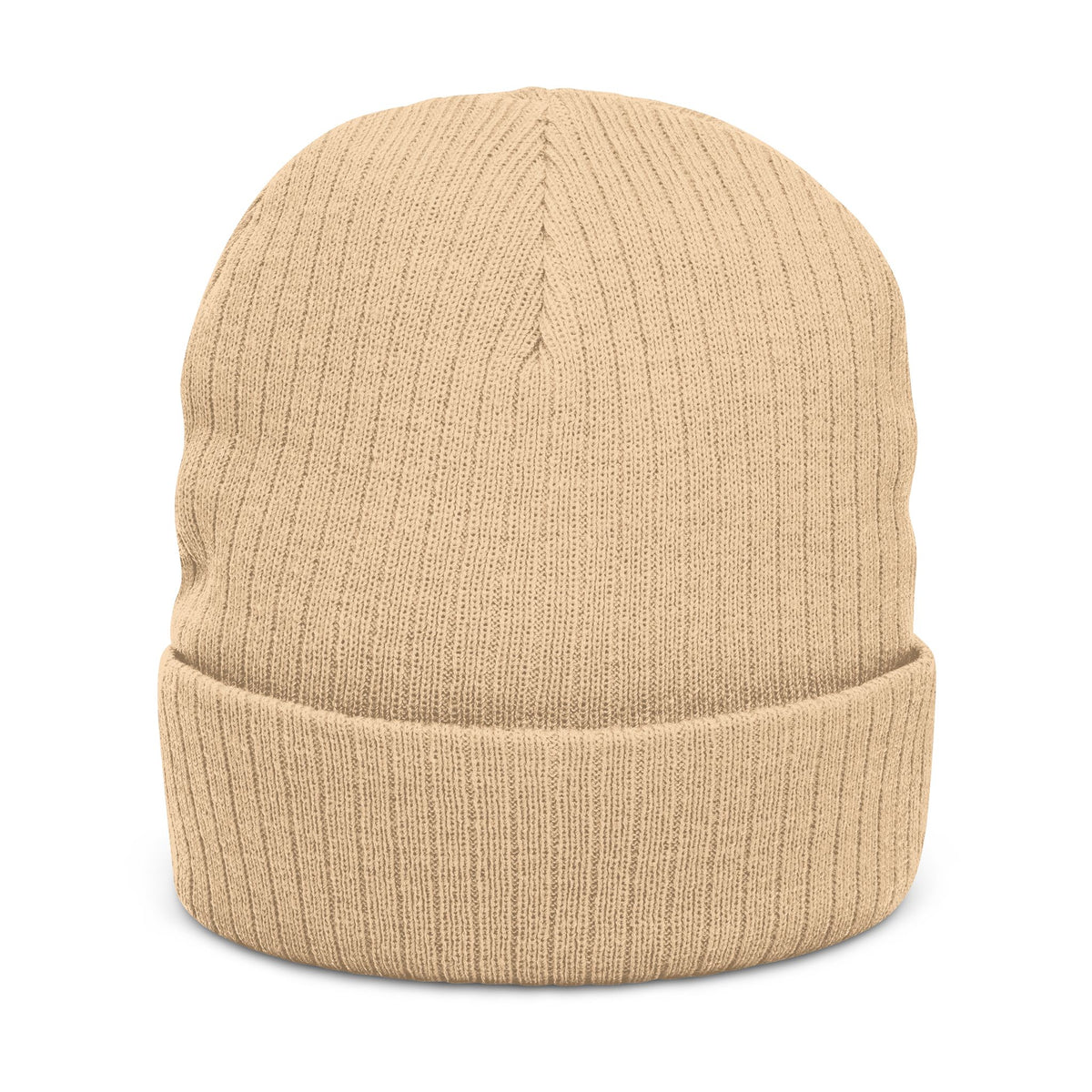 Embroidered Ribbed Knit Beanie